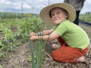 Young Farm Labourer - Farmhands & Trellises, Markets & Mowers