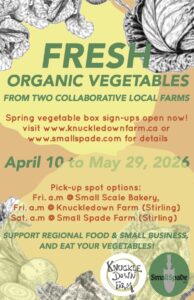 POSTER - FIRST EVER SPRING CSA SHARES OF ALL TIME